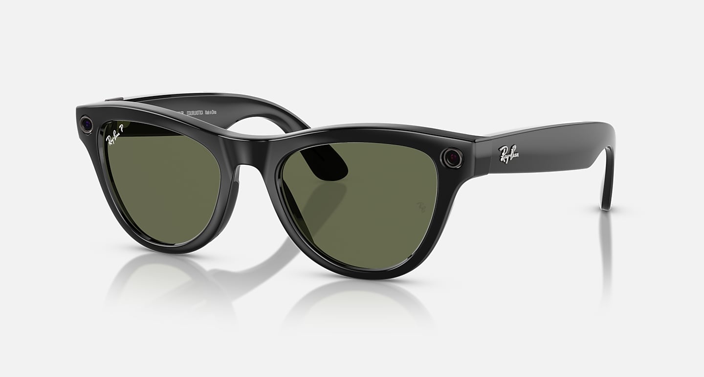 Ray-Ban | Meta Skyler Smart Glasses – Black / G-15 Green Lenses
