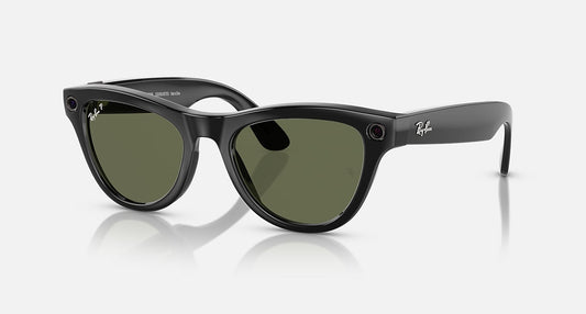 Ray-Ban | Meta Skyler Smart Glasses – Black / G-15 Green Lenses